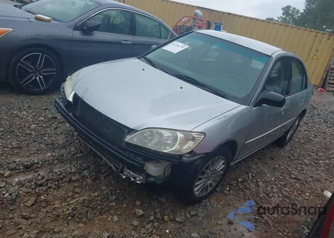 2005 Honda Civic Lx из США, поврежденный, VIN 2HGES16535H601626
